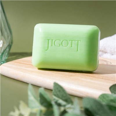 Jigott Мыло-скраб для лица и тела с экстрактом зеленого чая / Green Tea Scrub Soap, 150 г