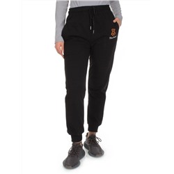 Q-01 BLACK Брюки спортивные женские (85% хлопок, 15% полиэстер)