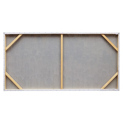 Панно декоративное с ручной росписью By Feel, 140х70 см, хаки