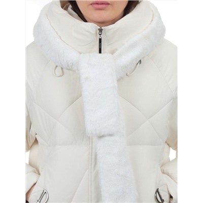 3342 MILK WHITE Куртка зимняя облегченная женская (130 гр. холлофайбер)