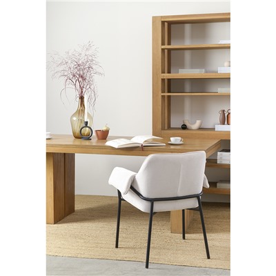 Стул Aline, шенилл, молочный