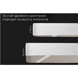 Наматрасник водонепроницаемый ДВОЙНАЯ фиксация Реноме