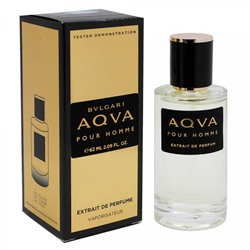 Tester Extrait de Perfume Bvlgari Aqva Pour Homme edt for men 62 ml