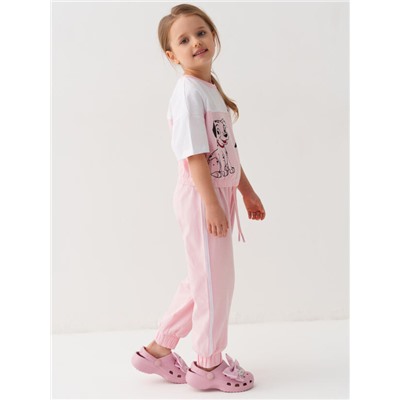 Комплект для девочки: футболка, брюки