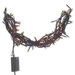 Электрогирлянда "Праздник", L8,5 м, (180 разноцв микроламп, 8 реж свеч, шнур 1,5 м, 9W)