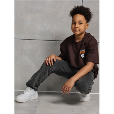 Футболка "Кубик" черный Мальчик