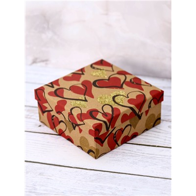 Набор подарочных коробок 3 в 1 «From the heart», 15*15*6.5-17*17*8-19*19*9.5