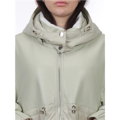 H24-210 LT. OLIVE Куртка демисезонная женская (100 гр. холлофайбер)