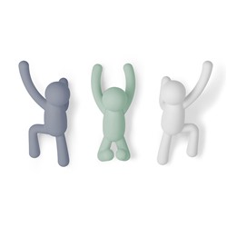 Набор крючков Buddy, серый, 3 шт.