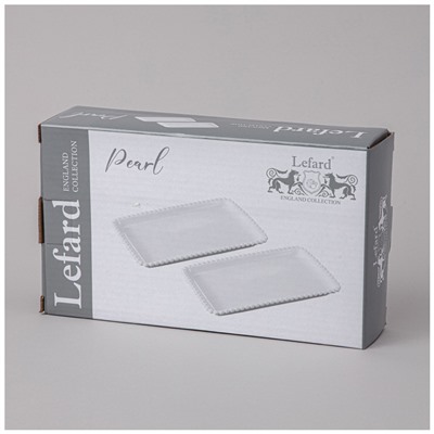 НАБОР БЛЮД LEFARD "PEARL" ПРЯМОУГ. 2 ШТ. 20*12*2 СМ (КОР=18НАБ.)