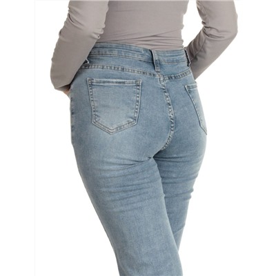 2351 BLUE Джинсы женские AMG JEANS (95% хлопок, 5% эластан)