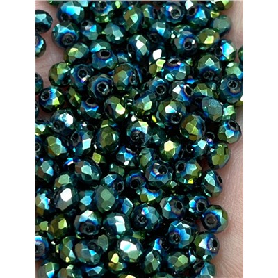 Хрустальные бусины для рукоделия 3 мм 229 шт