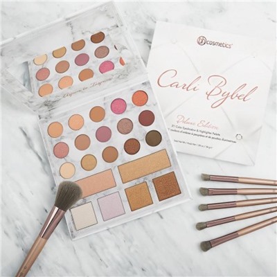 Тени + Румяна BH Cosmetics Carli Bybel Deluxe Edition (15цв+6цв) 36 g