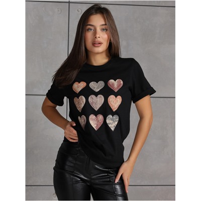 Футболка "Харт" черный