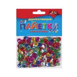 Материалы для творчества АППЛИКА "Декоративные пайетки", хризантемы, С2892
