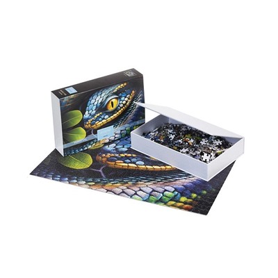 "Premium" ПАЗЛЫ-ИГРА 500 элементов А2ф 480х330мм LEGEND  Macro -Анаконда-  в подарочн. коробочке + Постер