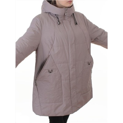 B-617 PINK/GREY Куртка демисезонная женская (100 гр. холлофайбер)