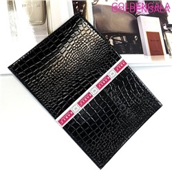 Обложка для паспорта из кожи черная