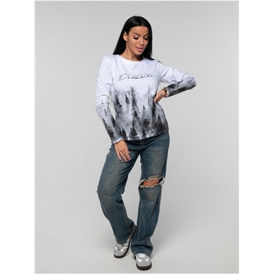 Лонгслив "Дрим" женский белый