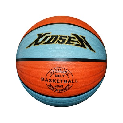 Баскетбольный мяч LQ-X7 оранжево-голубой размер 7
