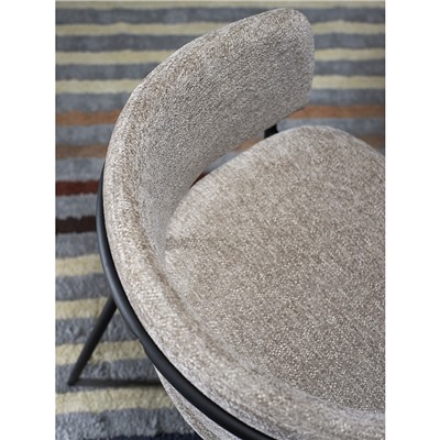 Стул Helning, мягкий шенилл, серо-коричневый