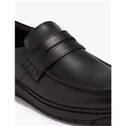 Kids’ Leather Slip On Loafers School shoes (13 Small - 9 Large)