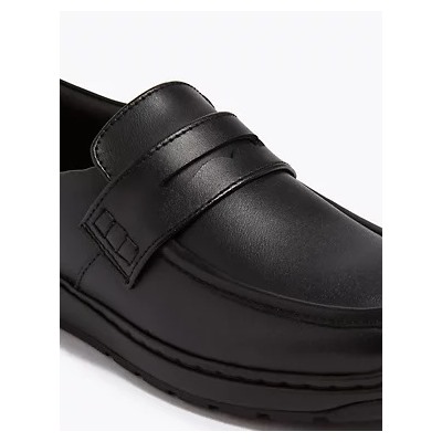 Kids’ Leather Slip On Loafers School shoes (13 Small - 9 Large)