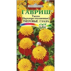 Бархатцы Тигровые глаза отклоненные, арт.: 3706