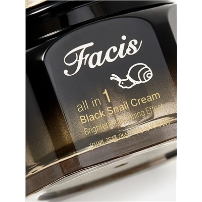 Jigott Восстанавливающий крем-эссенция с муцином черной улитки / Facis All In One Black Snail Cream, 100 мл