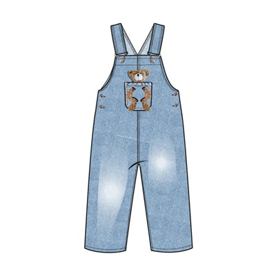 Полукомбинезон для девочки