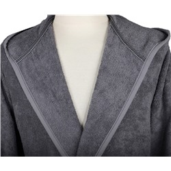 Халат Велюровый Мужской (L) Ecosoft Antrasit Bay Large Bornoz- EcoCotton