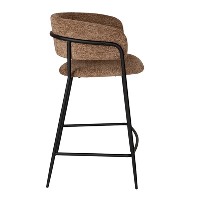 Стул полубарный Helning, мягкий шенилл, светло-коричневый