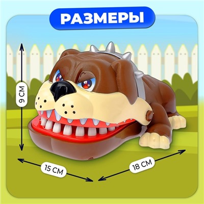Настольная игра для детей на реакцию «Безумный бульдог», МИКС, от 1 игрока, 3+