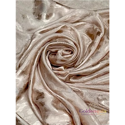 Платок однотонный из натурального шелка нежно-персиковый Арт В1051/22