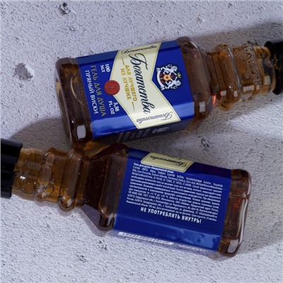 Гель для душа во флаконе виски «Богатства!», 100 мл, аромат пряного виски, HARD LINE