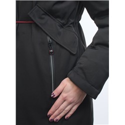 18602 BLACK Пальто демисезонное женское (100 гр. синтепон)