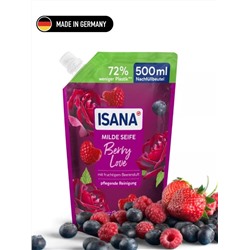 Мыло д/рук ISANA Berry Love/Ягодная любовь жидкое ЗАПАС /500мл