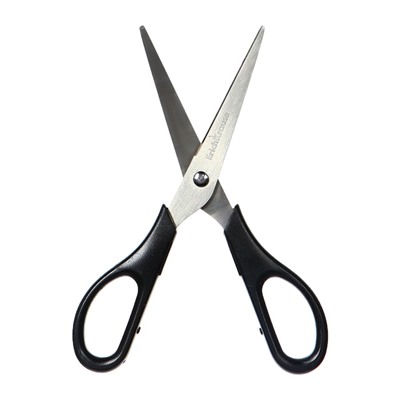 Ножницы для левшей ErichKrause Standard Left Hand, 17 см, лезвия из нержавеющей стали, ударопрочный пластик, европодвес