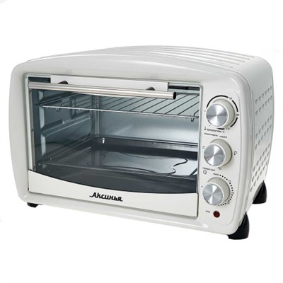 Эл. духовка АКСИНЬЯ КС-5700 БЕЛАЯ 36л 1750 Вт,2 нагрев.элем.,1 противень,решетка, таймер, термостат