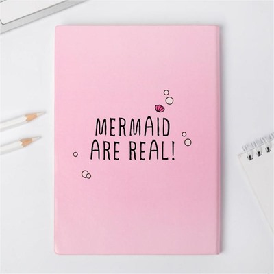 Ежедневник, 96 л, искусственная кожа, I am a mermaid