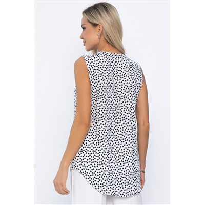Блуза Данита (черно-белая) Б13778-16М