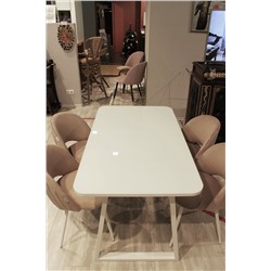 Стул SHT-ST34-1/S95-1
                        латте / белый муар