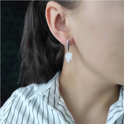 Серьги из кристаллов горного хрусталя