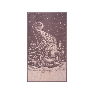 Полотенце махровое 6с103.412ж1 Рождественской ночью (т.с.мальв1) 50х90см