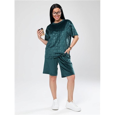 Костюм Чиэра жаккард изумруд ИвК