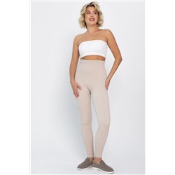 Лосины в рубчик утепленные (бежевые) Б14806-7М