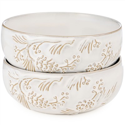 НАБОР САЛАТНИКОВ КОЛЛЕКЦИЯ "PINE CONES", 2 ШТ. / 16,7*16,5*6,9 СМ, 1000 МЛ