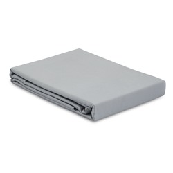 Простыня из премиального сатина светло-серого цвета из коллекции Essential, 240х270 см