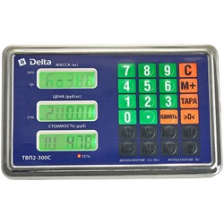 Весы электронные беспроводные платформенные напольные Delta до 150 кг, 30х40 см ТВП2-150