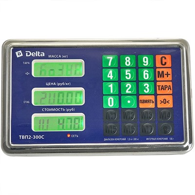 Весы электронные беспроводные платформенные напольные Delta до 300 кг, 40х50 см ТВП2-300С